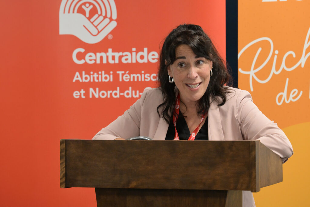 photo de Mélanie Perreault, directrice du développement et des partenariats de Centraide ATNQ