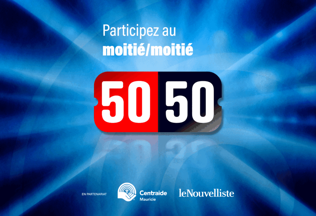 Participez au moitié-moitié au profit de Centraide Centre-du-Québec